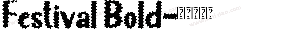 Festival Bold字体转换